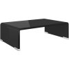TV stolek / podstavec na monitor sklo 40 x 25 x 11 cm [244134] (Barva Černá)