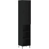Skříň highboard 34,5x34x180 cm kompozit [3200338] (Barva Černá)