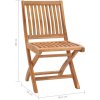Skládací zahradní židle s poduškami 8 ks masivní teak [3072868] (Barva Černá)