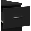 Příborníky 2 ks 59 x 39 x 80 cm kompozitní dřevo [3276631] (Barva Černá)
