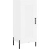 Skříň highboard 34,5 x 34 x 180 cm kompozitní dřevo [3199115] (Barva Bílá s vysokým leskem)