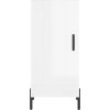 Skříň highboard 34,5 x 34 x 180 cm kompozitní dřevo [3199115] (Barva Bílá s vysokým leskem)