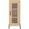 Skříň highboard 34,5x34x180 cm kompozit [3199050] (Barva Černá)
