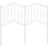 Kovové čelo postele 120 cm [373869] (Barva Bílá)
