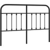 Kovové náhradní čelo postele 135 cm [352610] (Barva Černá)