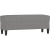 Lavice 100 x 35 x 41 cm textil [349408] (Barva Tmavě šedá)