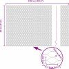 Hexagonální plot s podpěrou 25 x 0,8 m [3353231] (Barva Šedá)