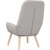 Relaxační židle textil [4102651] (Barva Obláčkově šedá)
