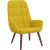 Relaxační křeslo samet [4102639] (Barva Žlutá)