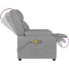 Elektrické masážní křeslo textil [3143580] (Barva Tmavě šedá)