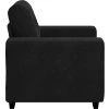 Křeslo 100x78x80 cm samet [4105103] (Barva Černá)