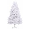 Umělý sklápěcí vánoční stromek se stojanem 180 cm [357786] (Barva Bílá)