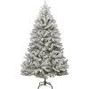Umělý sklápěcí vánoční stromek se stojanem 180 cm [357786] (Barva Bílá)