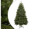 Umělý sklápěcí vánoční stromek se stojanem 180 cm [357786] (Barva Bílá)