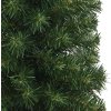 Úzký umělý vánoční stromek se stojanem 210 cm PVC [320955] (Barva Zelená a bílá)