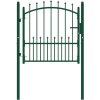 Zahradní branka s hroty ocelová 100 x 100 cm [146393] (Barva Zelená)