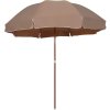 Zahradní slunečník s ocelovou tyčí 300 cm [47803] (Barva Taupe)