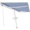 Volně stojící automatická markýza 500 x 350 cm [3069666] (Barva Modro-bílá)