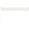 Automatická zatahovací markýza 500 x 350 cm [3069027] (Barva Krémová)