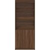 Skříň highboard 70 x 35 x 180 cm kompozitní dřevo [3328472] (Barva Černá)