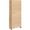 Skříň highboard 70 x 35 x 180 cm kompozitní dřevo [3328472] (Barva Černá)