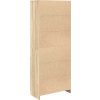 Skříň highboard 70 x 35 x 180 cm kompozitní dřevo [3328472] (Barva Černá)