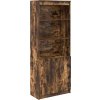 Skříň highboard 70 x 35 x 180 cm kompozitní dřevo [3328472] (Barva Černá)