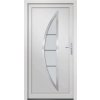 Vchodové dveře antracitové 98 x 208 cm PVC [3187870] (Barva bílá zvenku / bílá uvnitř)