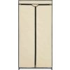 Šatní skříň 75 x 50 x 160 cm [282439] (Barva Krémová)