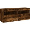 Nástěnná TV skříňka s LED osvětlením 100 x 30 x 40 cm [837215] (Barva Kouřový dub)