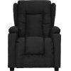 Polohovací křeslo tmavě textil [339050] (Barva Černá)