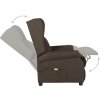 Masážní křeslo textil [348520] (Barva Hnědá)