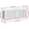 Venkovní box na polštáře 150x50x60,5 cm masivní dřevo akácie [4106476] (Barva Krémová bílá)