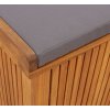 Venkovní box na polštáře 150x50x60,5 cm masivní dřevo akácie [4106476] (Barva Krémová bílá)
