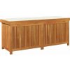Venkovní box na polštáře 150x50x60,5 cm masivní dřevo akácie [4106476] (Barva Krémová bílá)