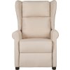 Polohovací křeslo ušák textil [340958] (Barva Krémová)