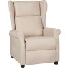 Polohovací křeslo ušák textil [340958] (Barva Krémová)