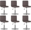 Otočné jídelní židle 6 ks textil [3087459] (Barva Tmavě šedá)