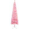 Úzký vánoční stromek 150 cm [329213] (Barva Růžová)
