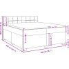 Box spring postel s matrací 200x200 cm samet [3286402] (Barva Světle šedá)