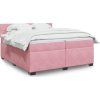 Box spring postel s matrací 200x200 cm samet [3286402] (Barva Světle šedá)