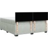 Box spring postel s matrací 200x200 cm samet [3286402] (Barva Světle šedá)