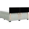 Box spring postel s matrací 200x200 cm samet [3286402] (Barva Světle šedá)