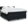Box spring postel s matrací 200x200 cm samet [3286409] (Barva Tmavě šedá)