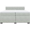 Box spring postel s matrací 200x200 cm samet [3286409] (Barva Tmavě šedá)