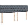 Box spring postel s matrací 200x200 cm samet [3286409] (Barva Tmavě šedá)