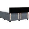 Box spring postel s matrací 200x200 cm samet [3286409] (Barva Tmavě šedá)
