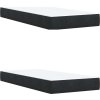 Box spring postel s matrací 200x200 cm samet [3291004] (Barva Černá)