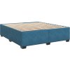 Box spring postel s matrací 200x200 cm samet [3288718] (Barva Modrá)