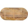 Stolní deska 120 x 60 x 3,8 cm oválná masivní hrubý mangovník [370140] (Barva Mangovníkové dřevo (přírodní))